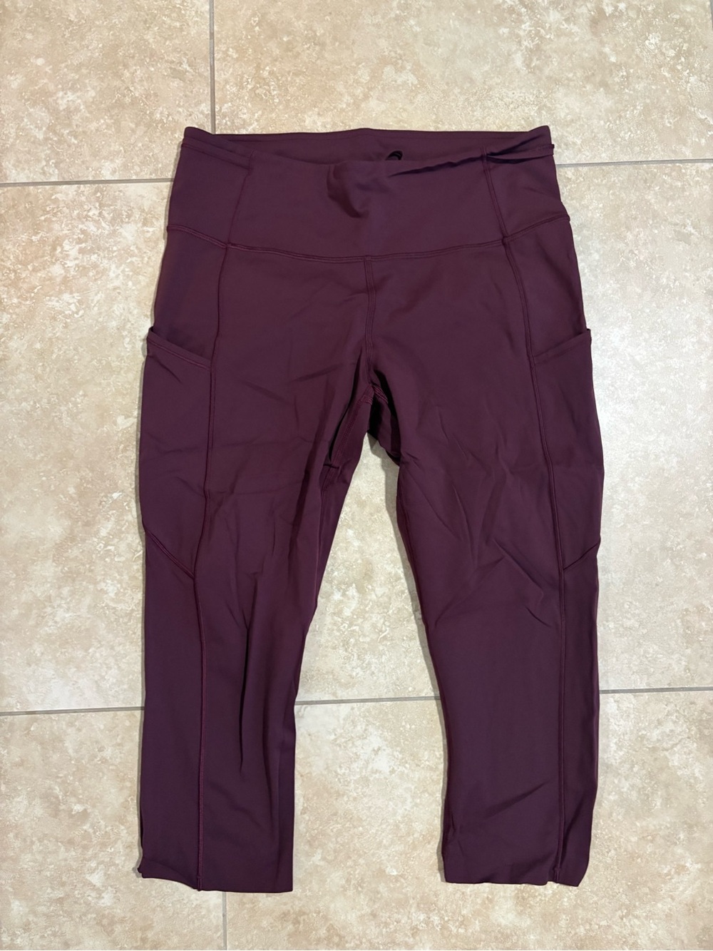 Lululemon Align High-Rise Athletic Leggings in Deep Burgundy